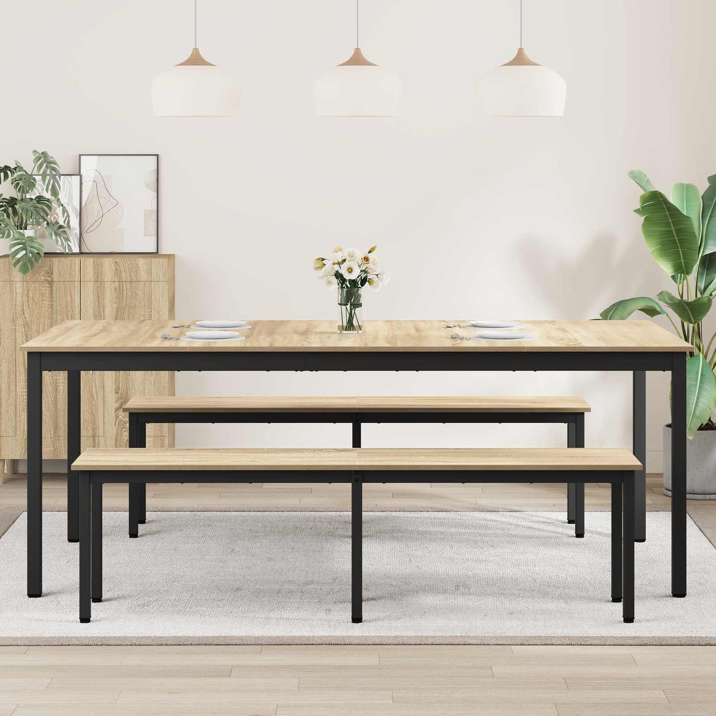 Dining Tables 2 pcs 200 x 100 x 75 cm Engineered Wood