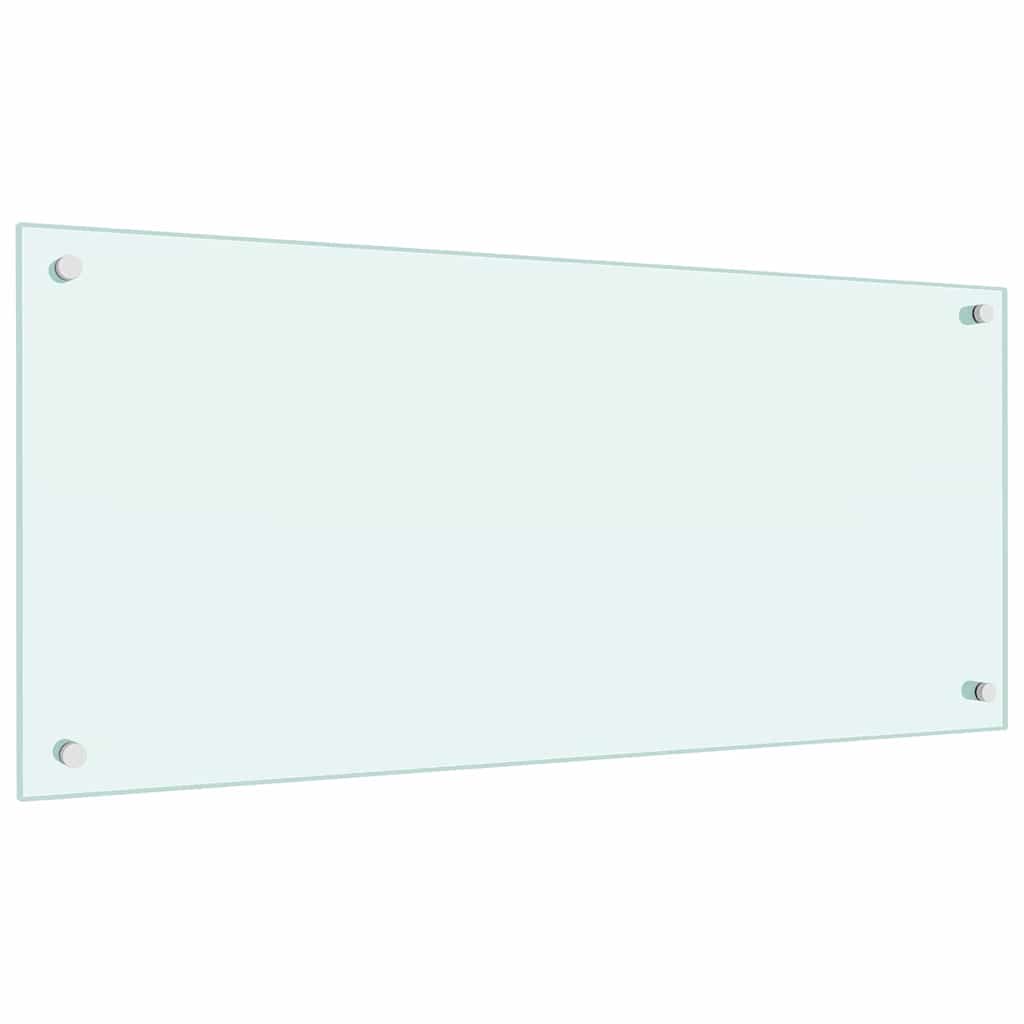 Kitchen Backsplash 2 pcs White 90 x 40 cm Tempered Glass