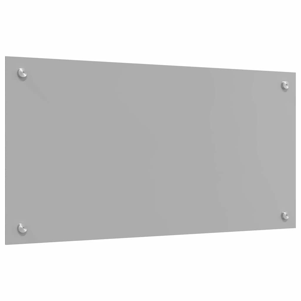 Kitchen Backsplash 2 pcs Light Grey 80 x 40 cm Tempered Glass
