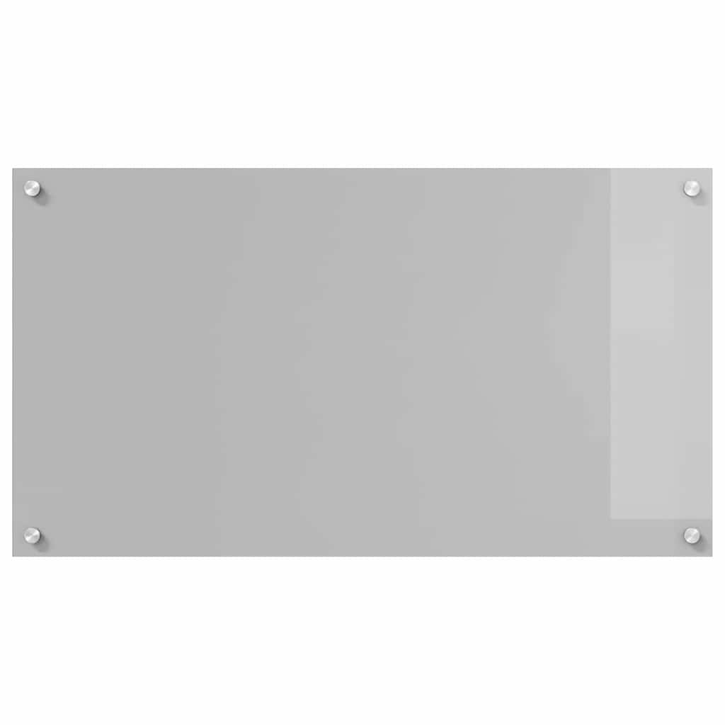 Kitchen Backsplash 2 pcs Light Grey 90 x 50 cm Tempered Glass