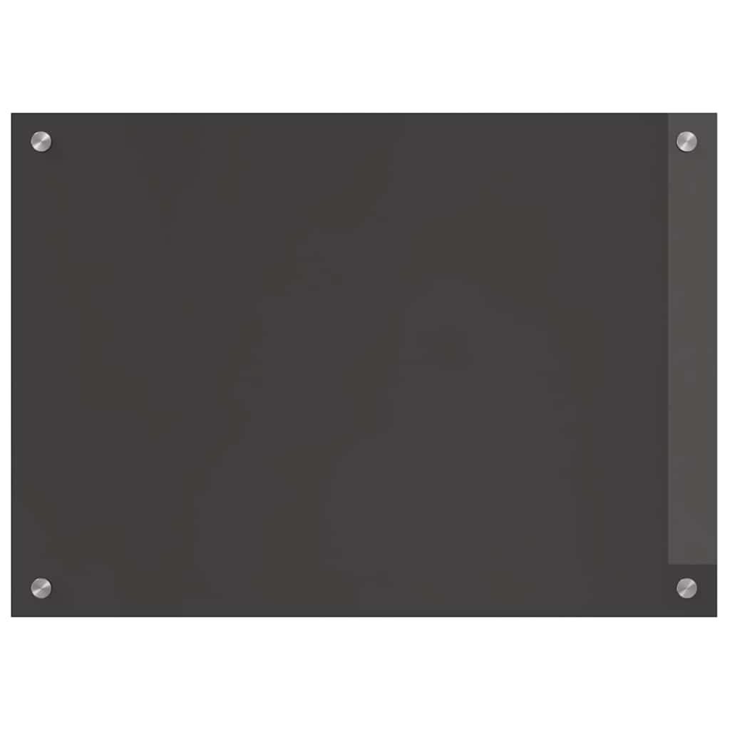 Kitchen Backsplash 2 pcs Dark Grey 70 x 50 cm Tempered Glass