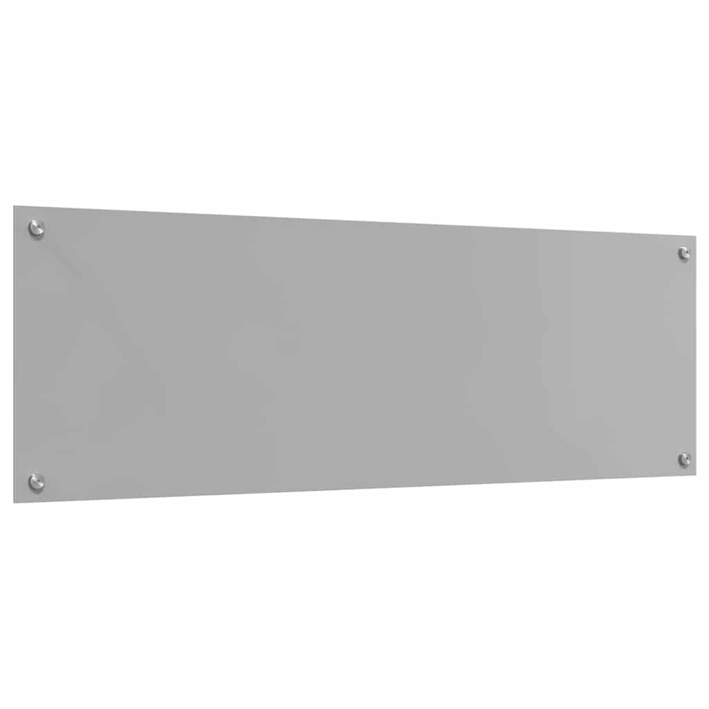 Kitchen Backsplash 2 pcs Light Grey 120 x 40 cm Tempered Glass