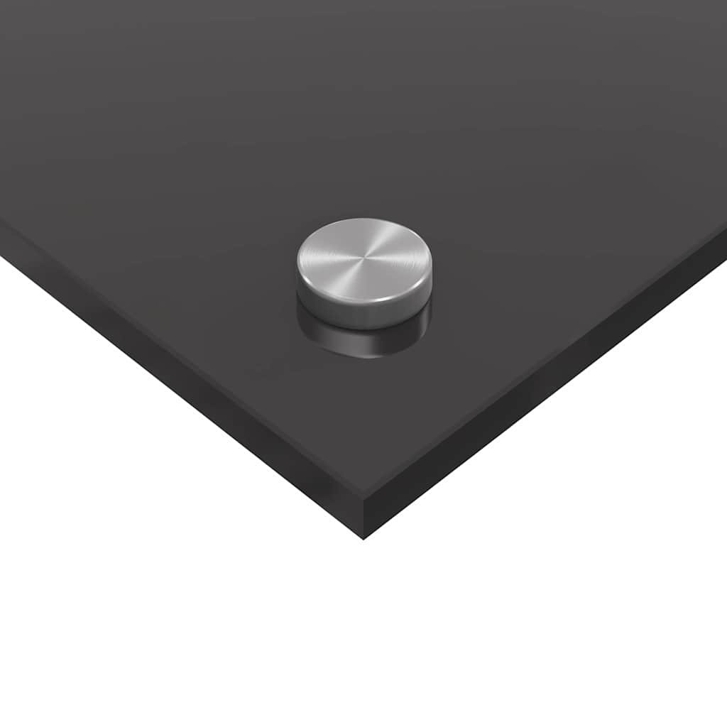 Kitchen Backsplash 2 pcs Dark Grey 120 x 50 cm Tempered Glass
