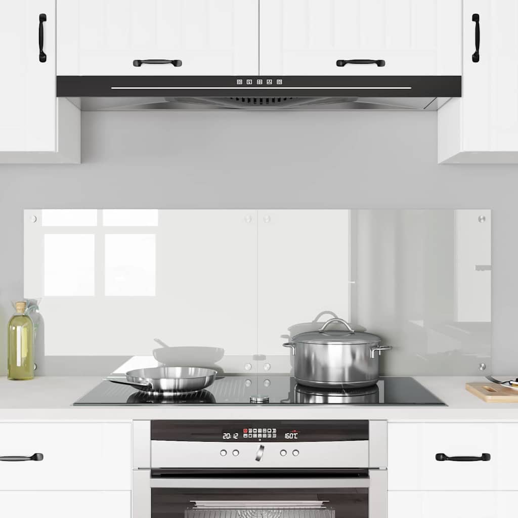 Kitchen Backsplash 2 pcs Transparent 70 x 50 cm Tempered Glass