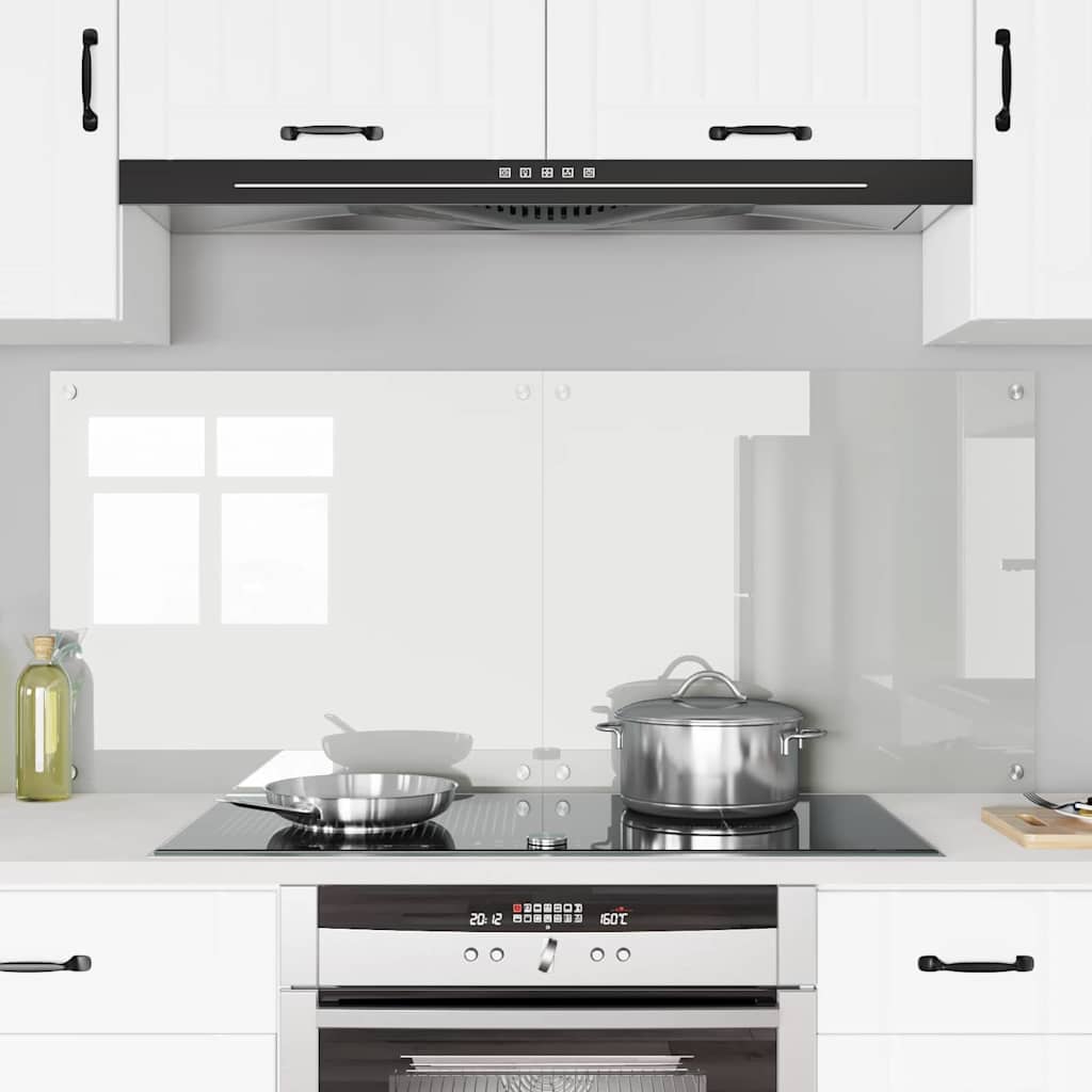 Kitchen Backsplash 2 pcs Transparent 70 x 60 cm Tempered Glass