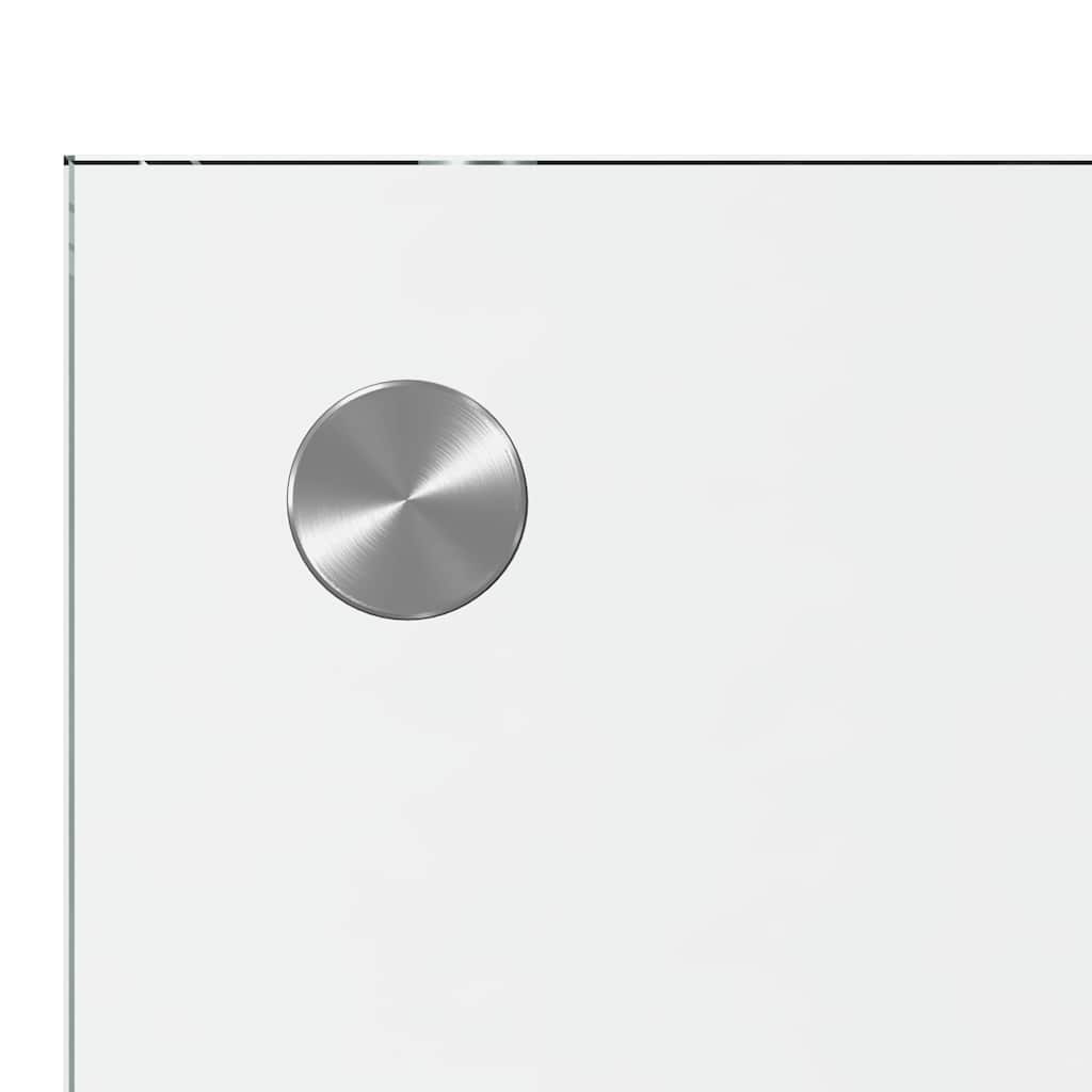 Kitchen Backsplash 2 pcs Transparent 80 x 50 cm Tempered Glass