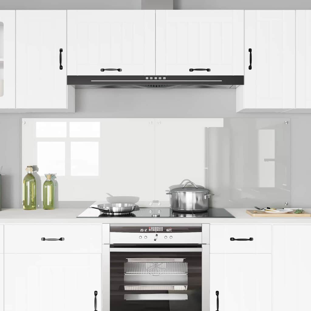 Kitchen Backsplash 2 pcs Transparent 90 x 60 cm Tempered Glass