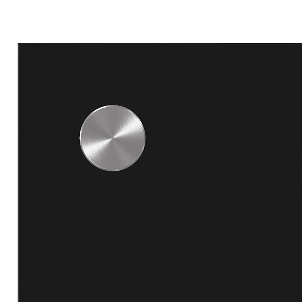 Kitchen Backsplash 2 pcs Black 80 x 40 cm Tempered Glass