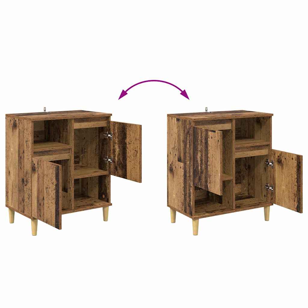 Sideboards 3 pcs Old Wood 60 x 35 x 70 cm Engineered Wood