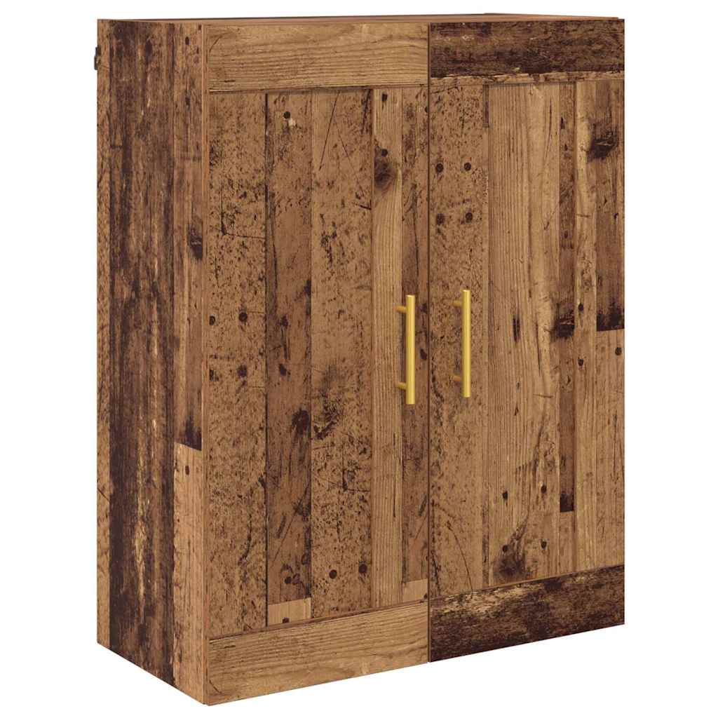 Wall-mounted Cabinet 2 pcs Old Wood 69.5 x 34 x 90 cm