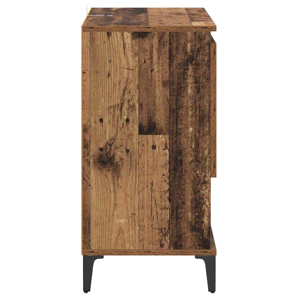 Sideboards 2 pcs Old Wood 60 x 35 x 70 cm Engineered Wood