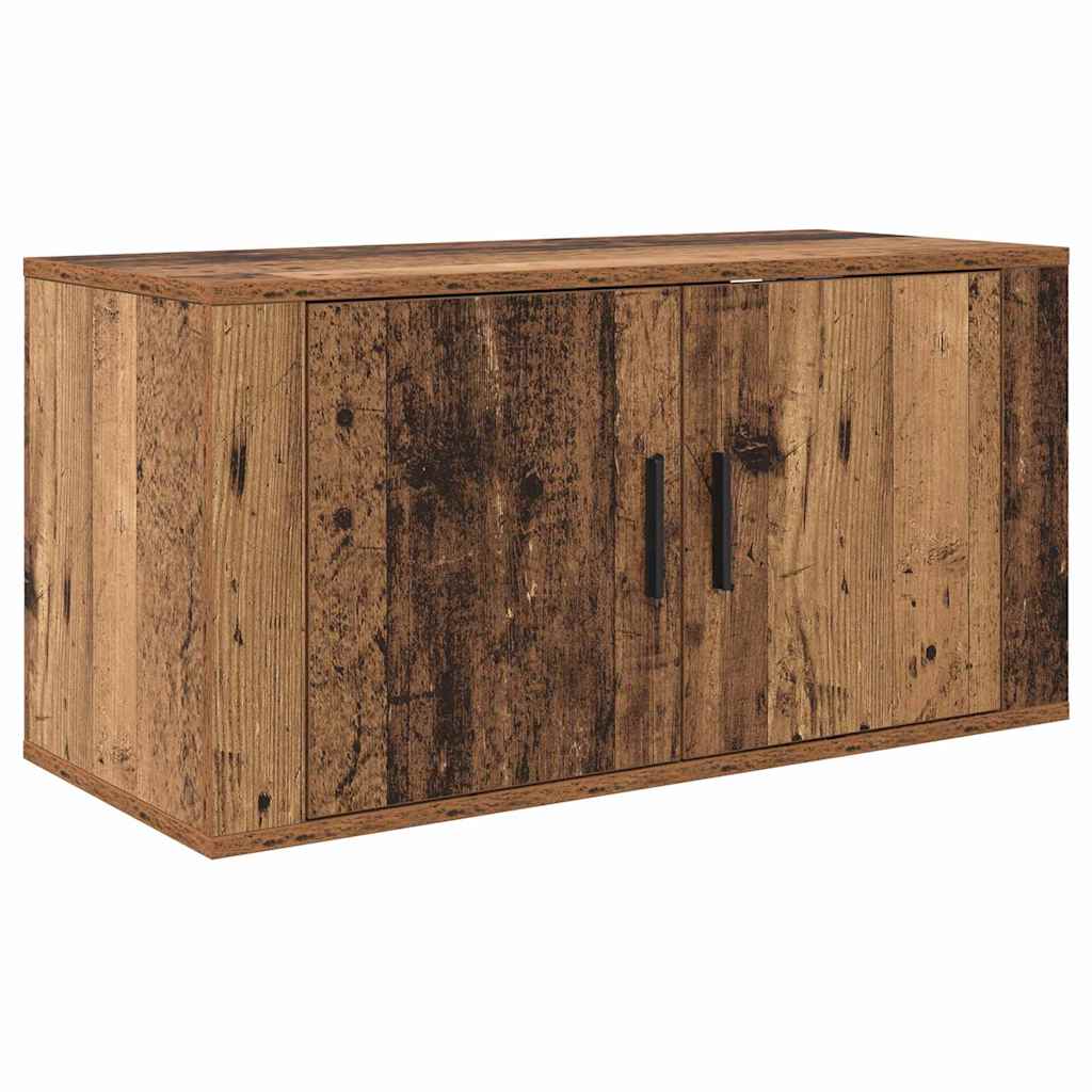 Wall-mounted TV Cabinet Set 2 pcs Old Wood 80 x 34.5 x 40 cm