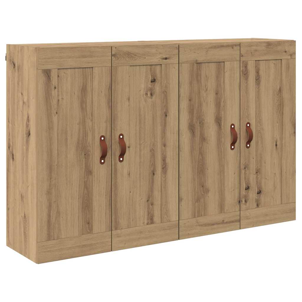 Wall-mounted Cabinet 2 pcs Artisan Oak 69.5 x 34 x 90 cm
