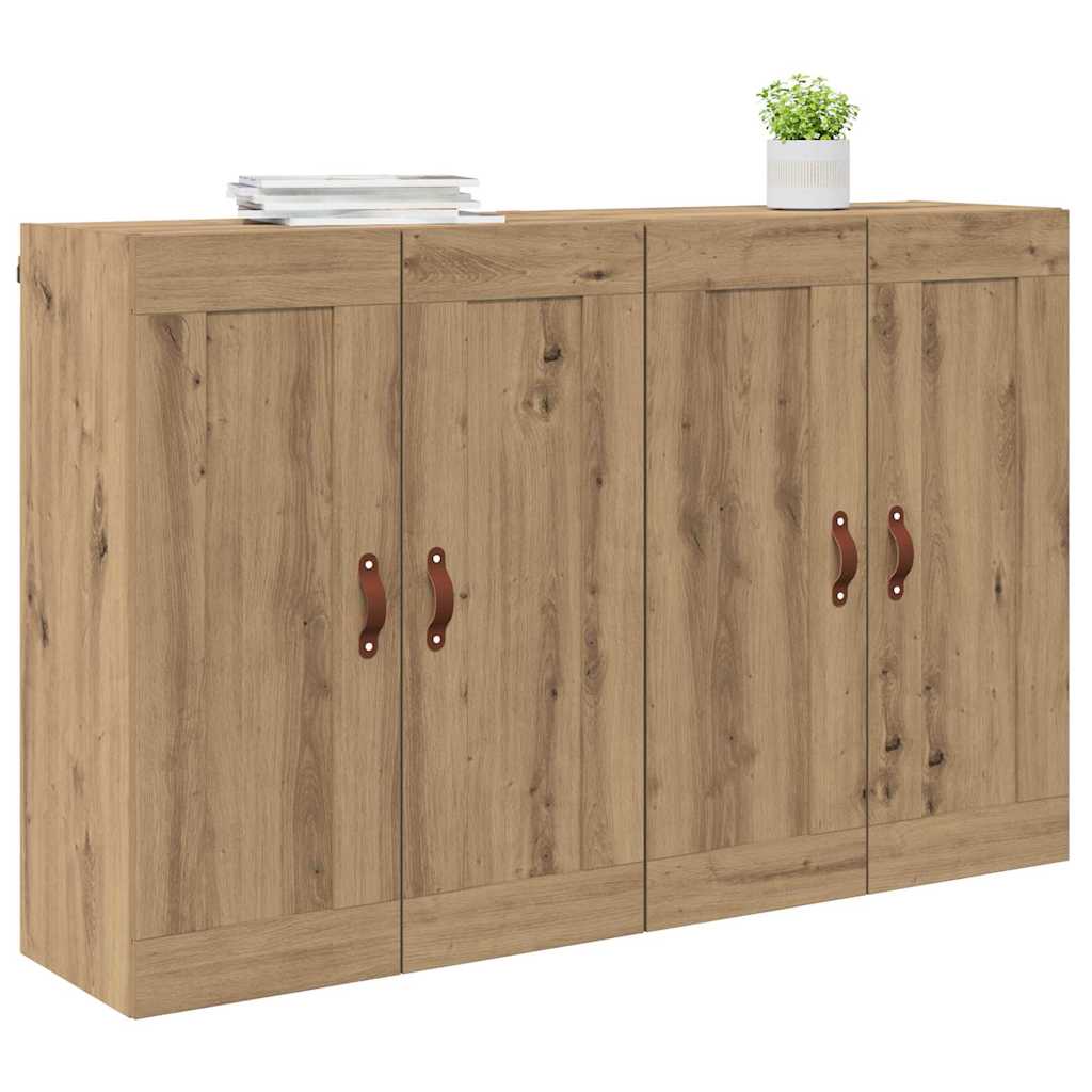 Wall-mounted Cabinet 2 pcs Artisan Oak 69.5 x 34 x 90 cm
