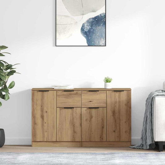 Sideboards 2 pcs Artisan Oak 60 x 30 x 70 cm Engineered Wood