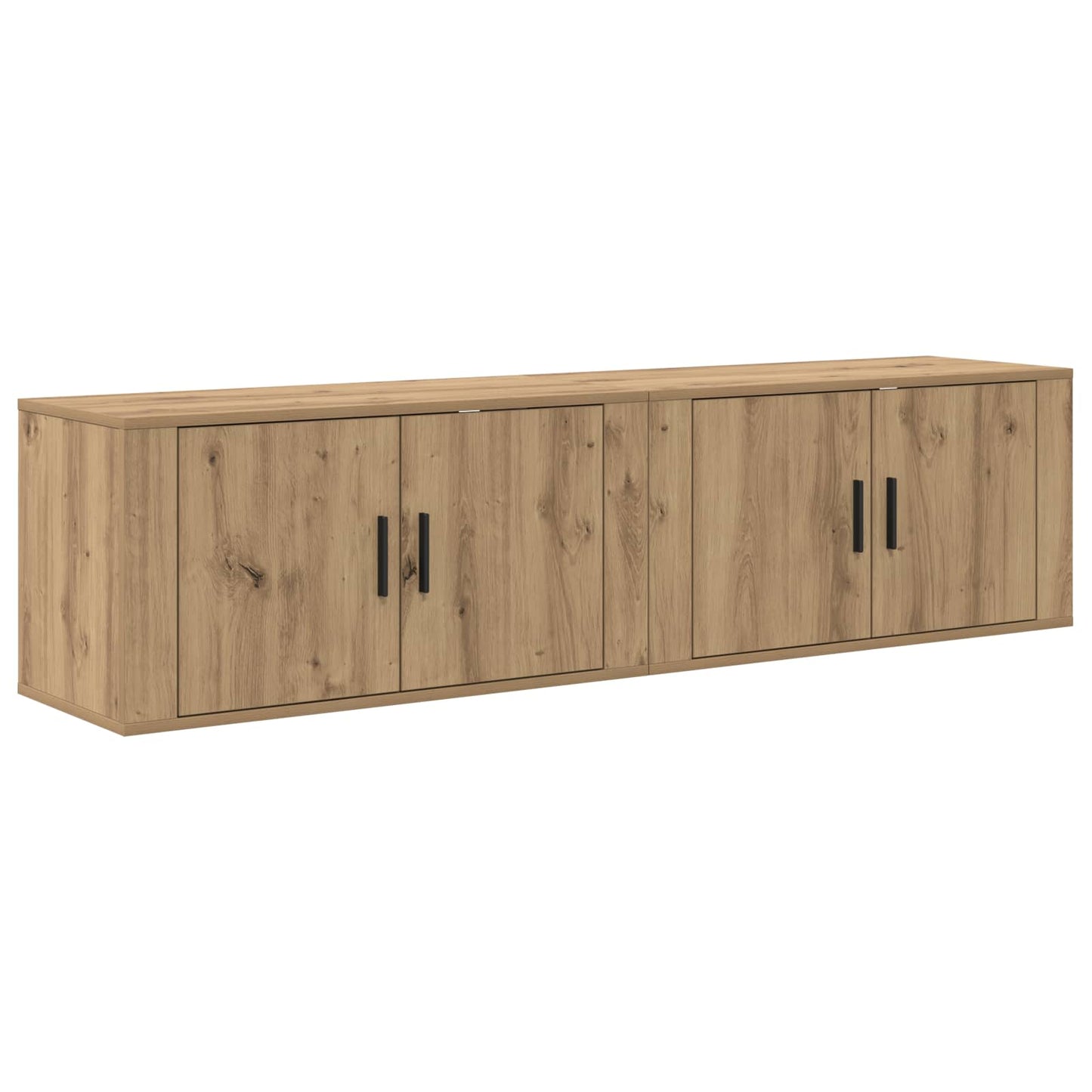 Wall-mounted TV Cabinet Set 2 pcs Artisan Oak Engineered Wood