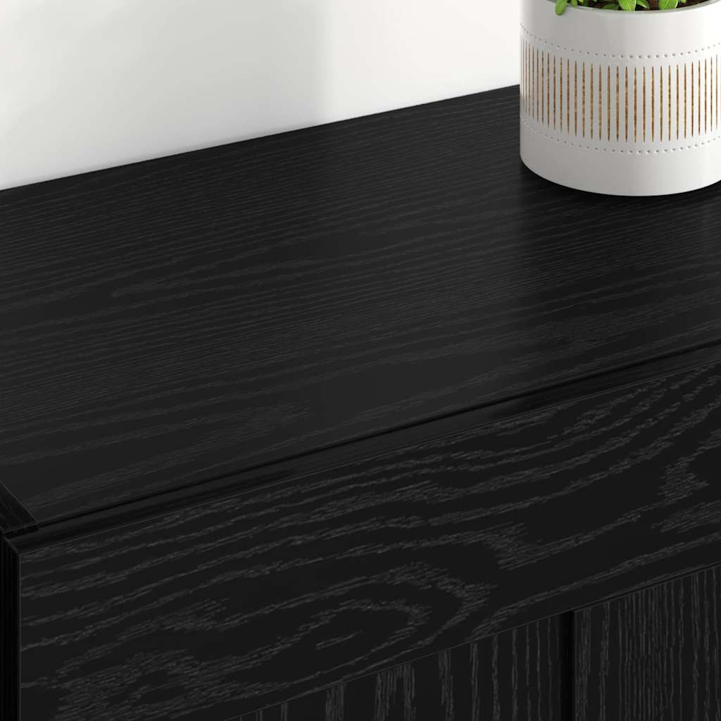 Wall-mounted Cabinet 2 pcs Black Oak 69.5 x 34 x 90 cm