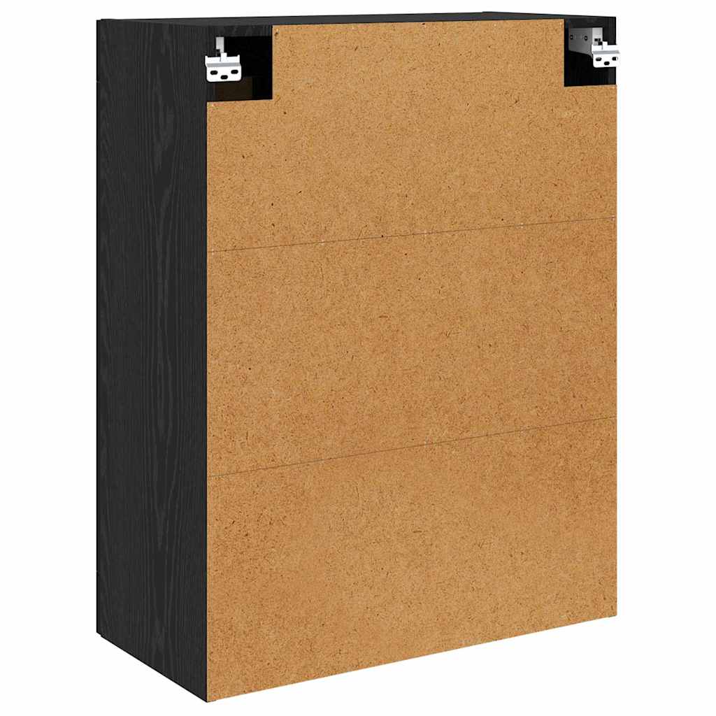 Wall-mounted Cabinet 2 pcs Black Oak 69.5 x 34 x 90 cm