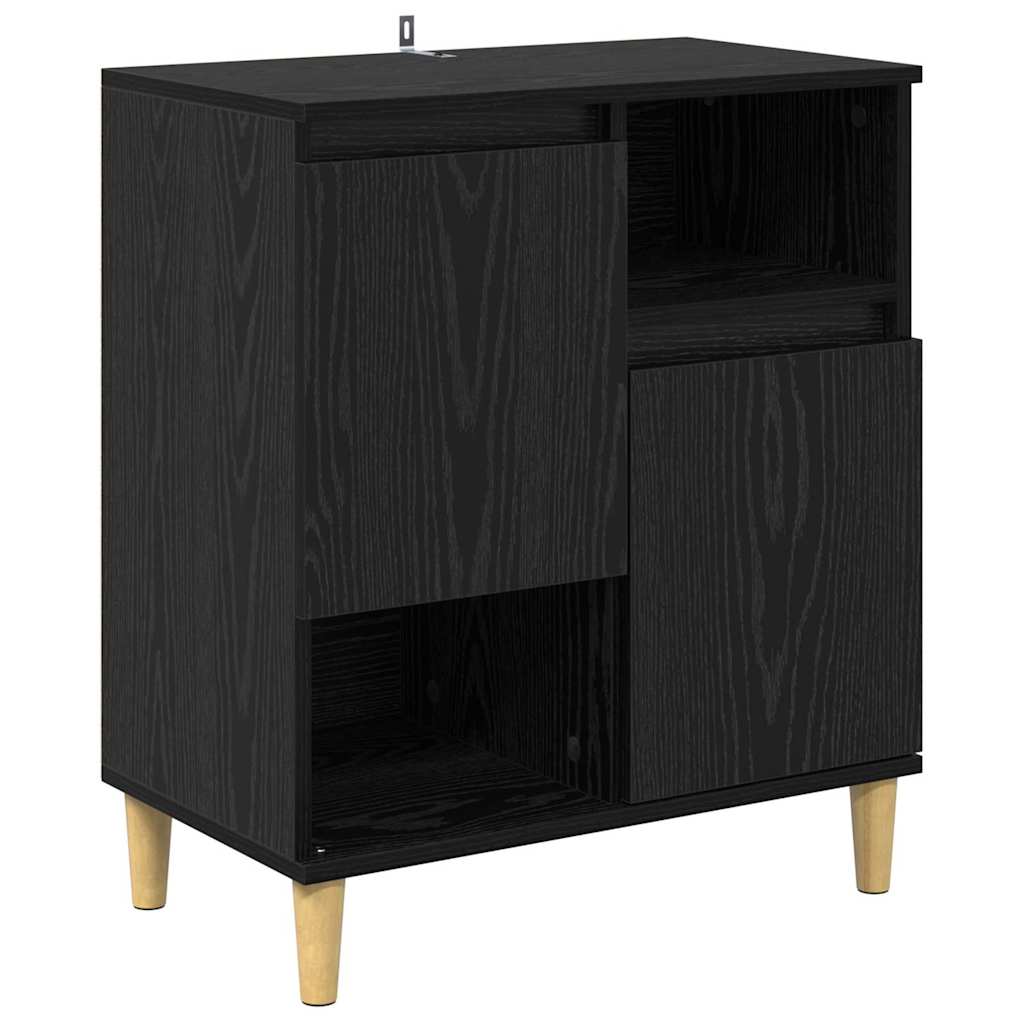 Sideboards 3 pcs Black Oak 60 x 35 x 70 cm Engineered Wood