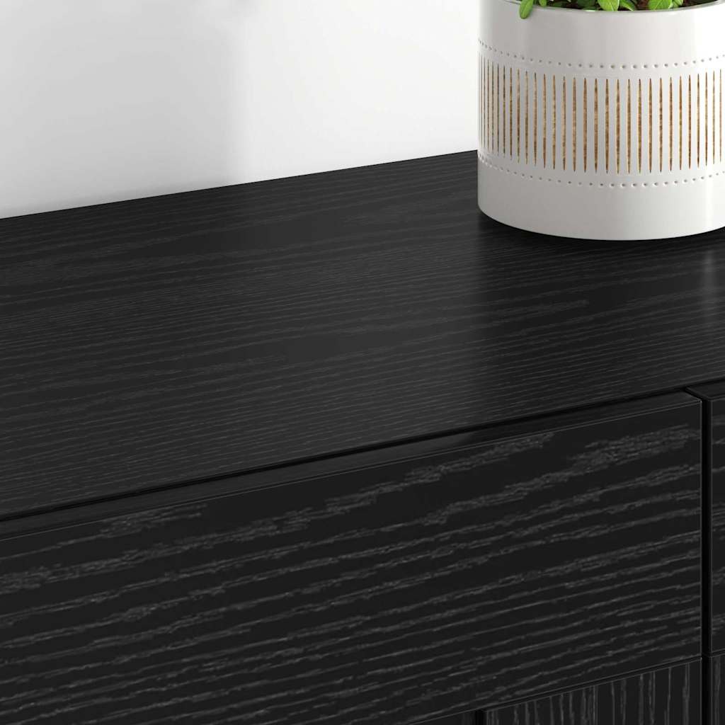 Wall-mounted Cabinet 2 pcs Black Oak 69.5 x 34 x 90 cm