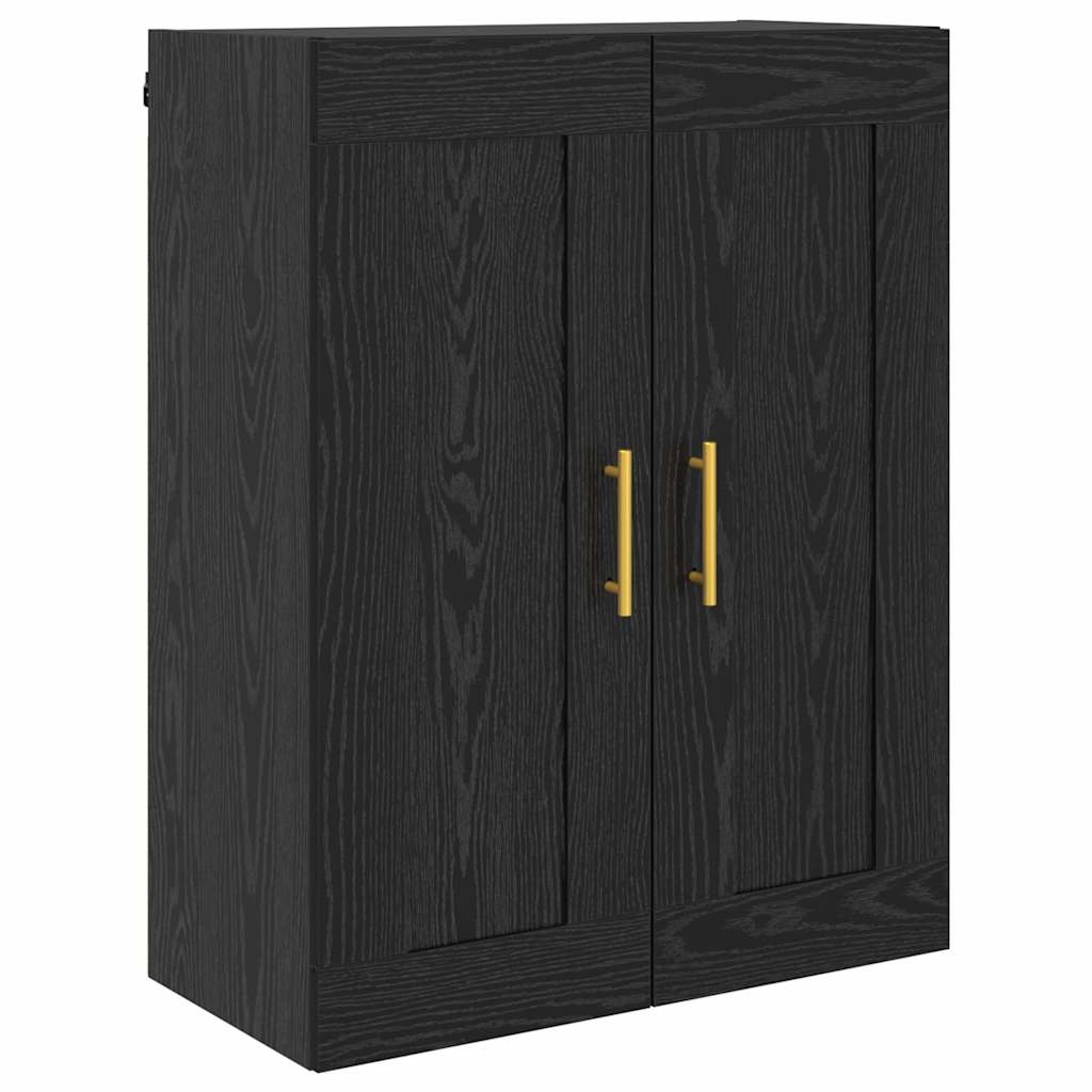 Wall-mounted Cabinet 2 pcs Black Oak 69.5 x 34 x 90 cm
