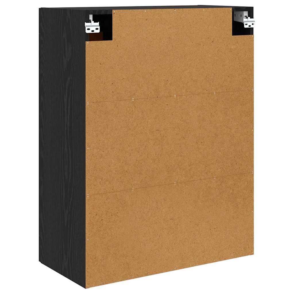 Wall-mounted Cabinet 2 pcs Black Oak 69.5 x 34 x 90 cm