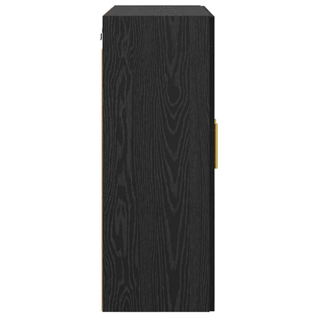 Wall-mounted Cabinet 2 pcs Black Oak 69.5 x 34 x 90 cm