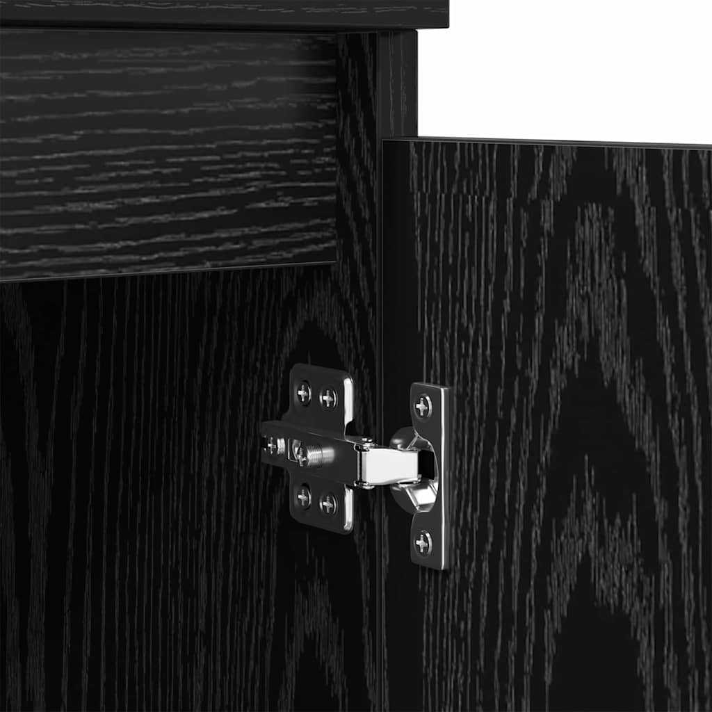 Sideboards 3 pcs Black Oak 60 x 35 x 70 cm Engineered Wood