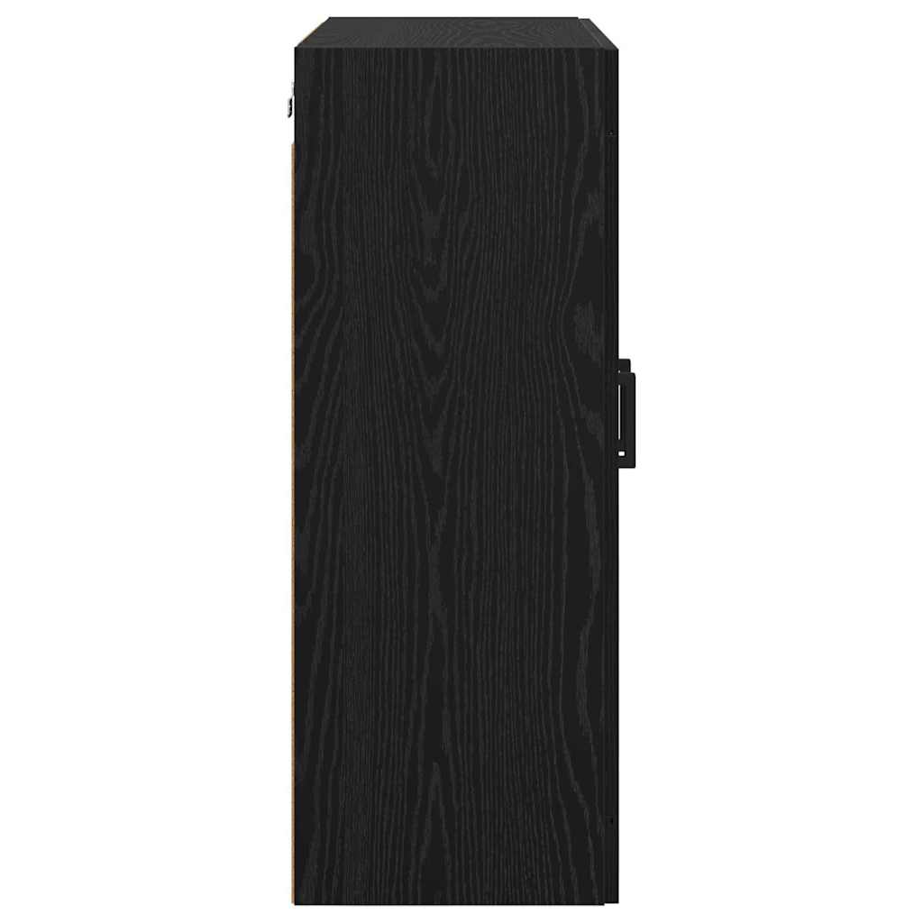 Wall-mounted Cabinet 2 pcs Black Oak 69.5 x 34 x 90 cm