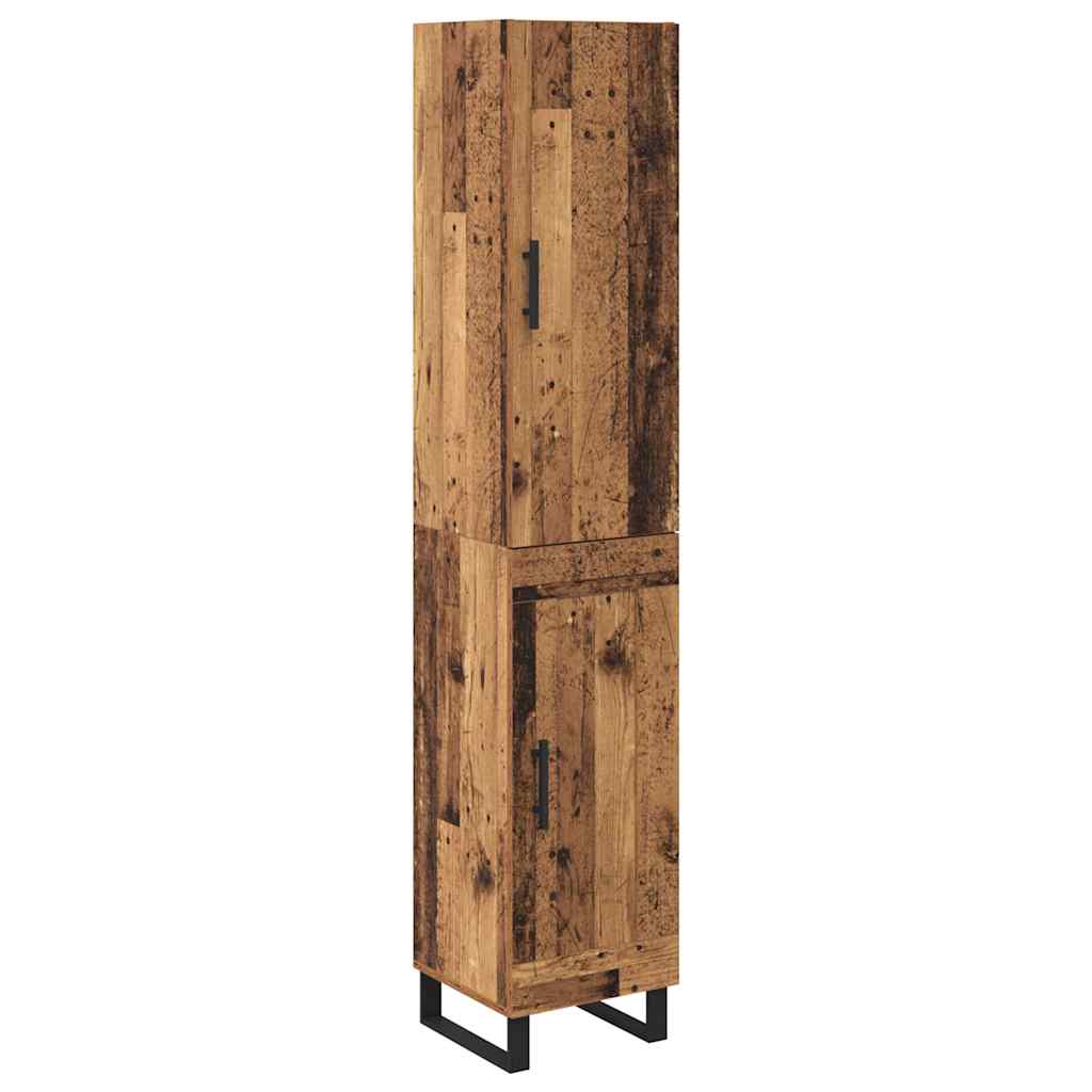 Highboard Old Wood 34.5 x 34 x 180 cm Engineered Wood