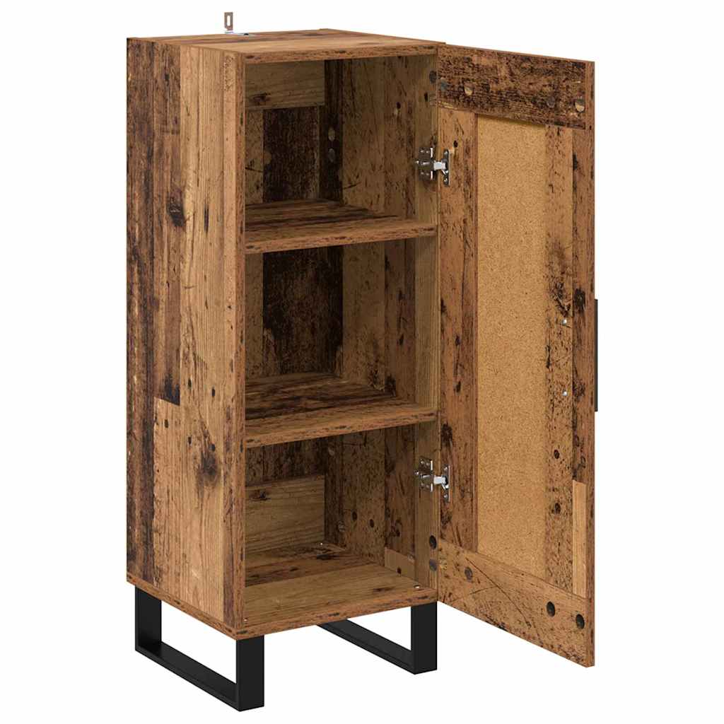 Highboard Old Wood 34.5 x 34 x 180 cm Engineered Wood