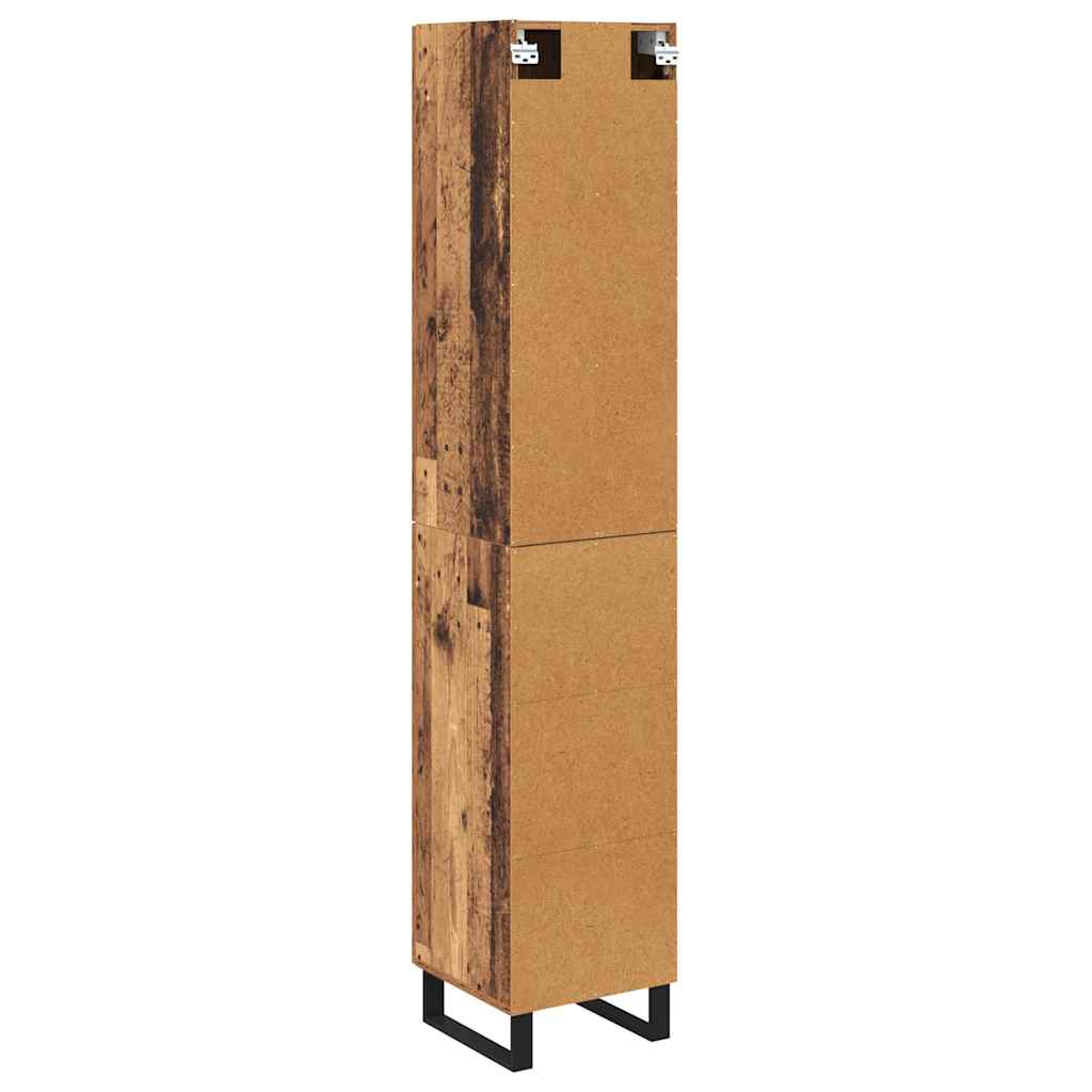 Highboard Old Wood 34.5 x 34 x 180 cm Engineered Wood
