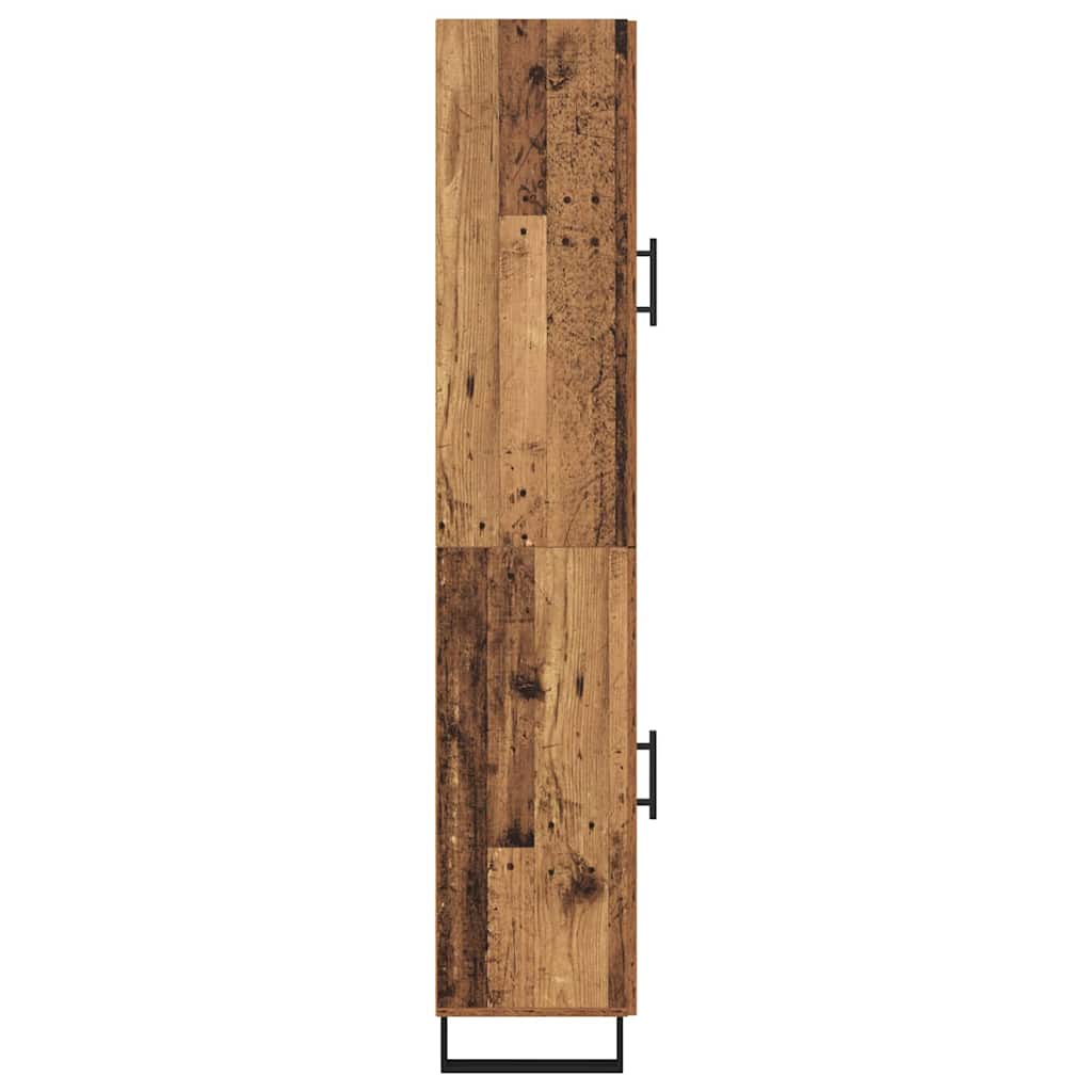 Highboard Old Wood 34.5 x 34 x 180 cm Engineered Wood