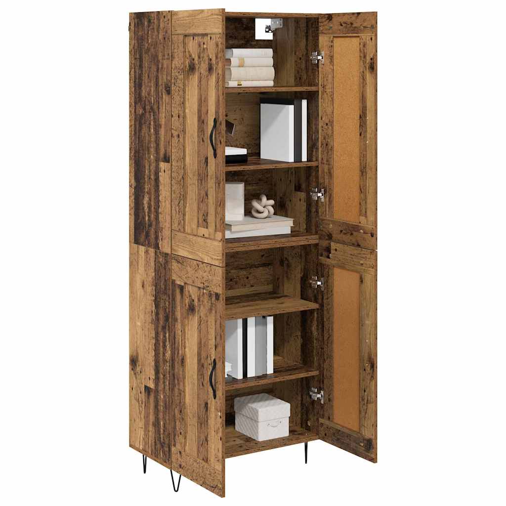 Highboard Old Wood 69.5 x 34 x 180 cm Engineered Wood