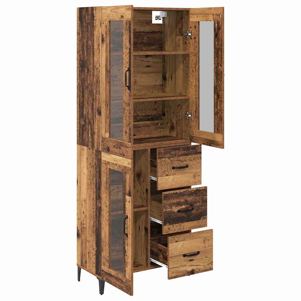 Highboard Old Wood 69.5 x 34 x 180 cm Engineered Wood