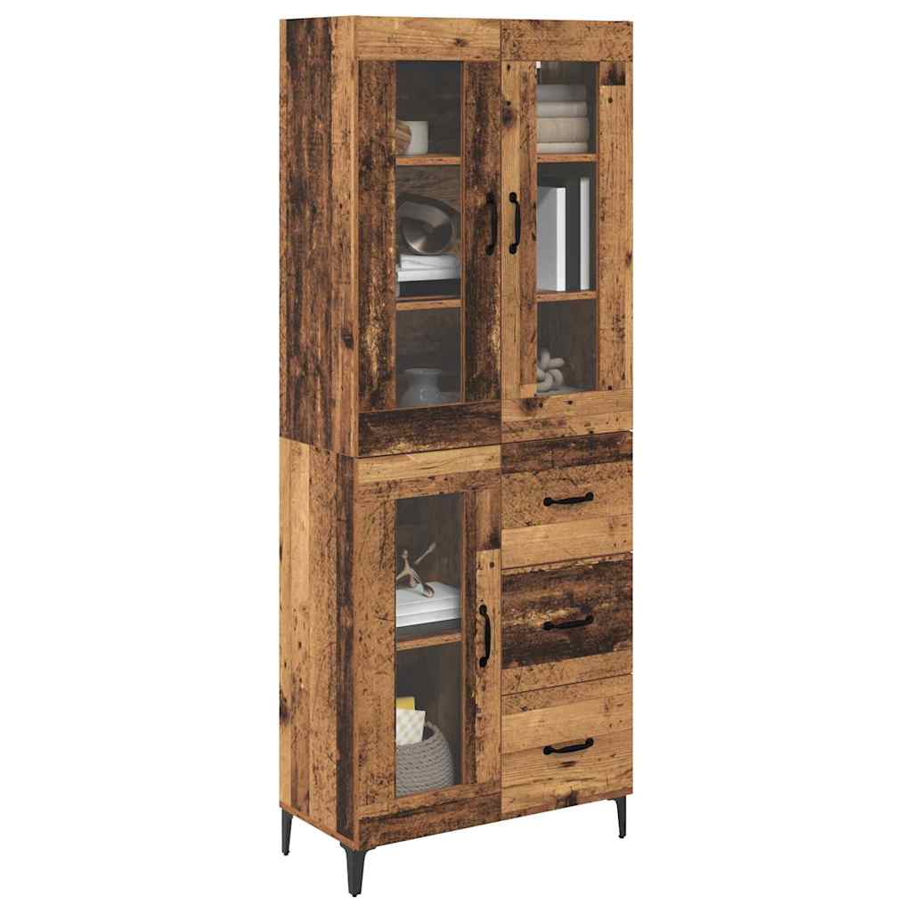 Highboard Old Wood 69.5 x 34 x 180 cm Engineered Wood