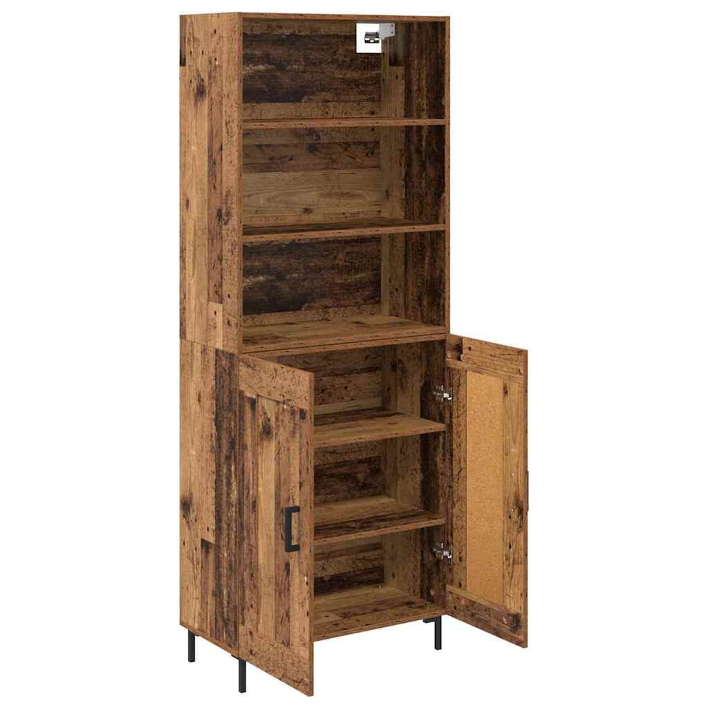 Highboard Old Wood 69.5 x 34 x 180 cm Engineered Wood