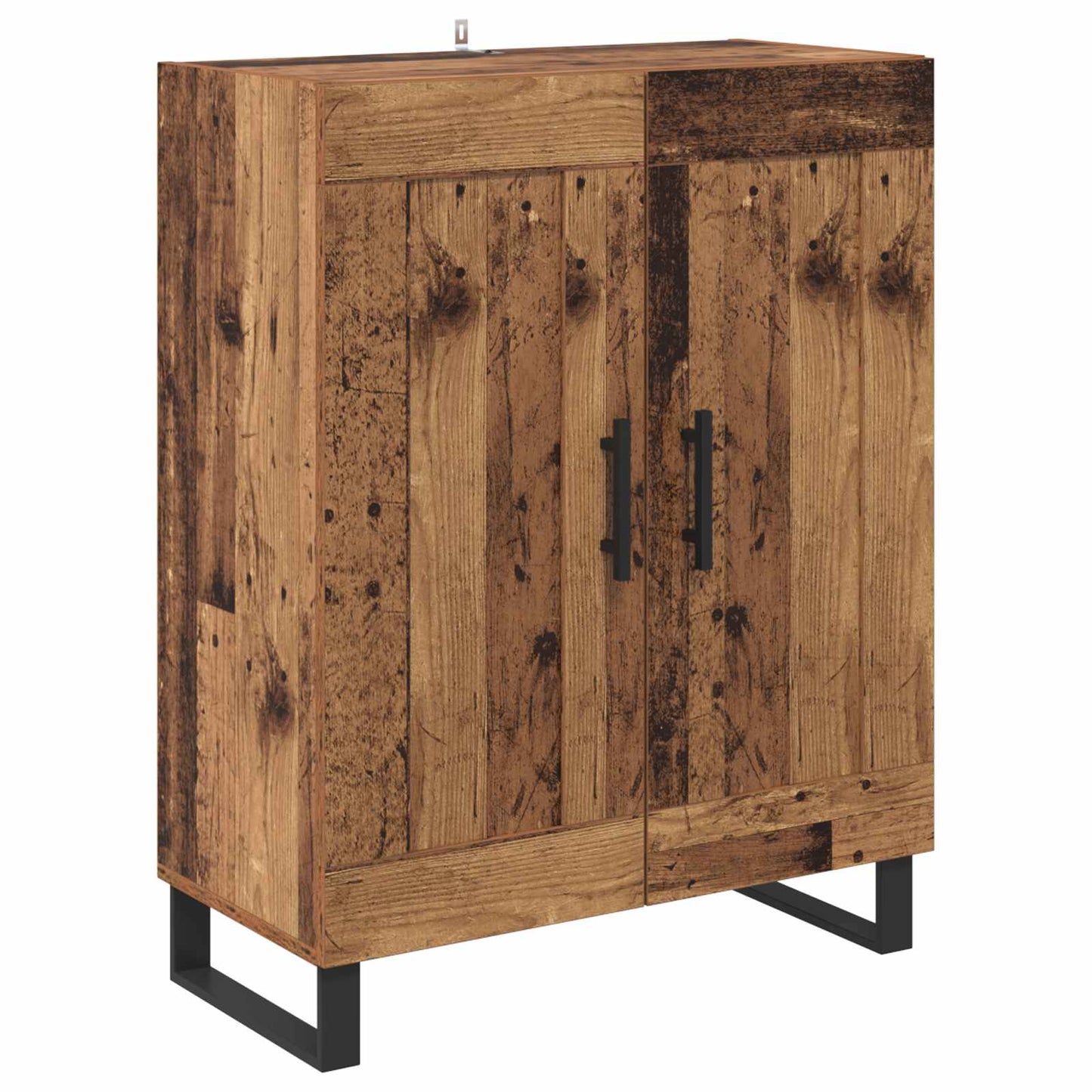 Highboard 2 pcs Old Wood Engineered Wood