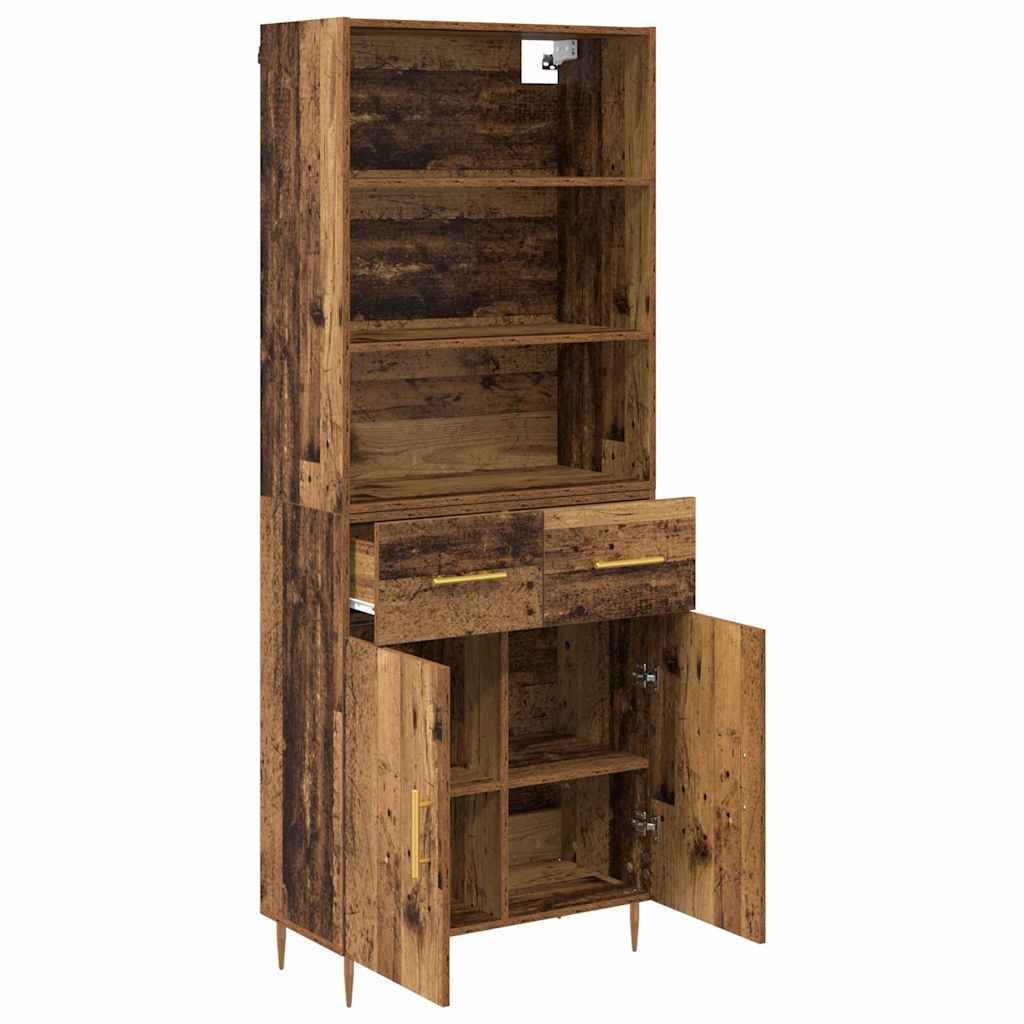 Highboard Old Wood 69.5 x 34 x 180 cm Engineered Wood