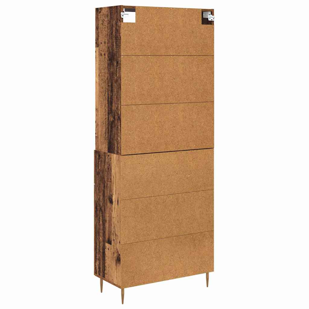 Highboard Old Wood 69.5 x 34 x 180 cm Engineered Wood