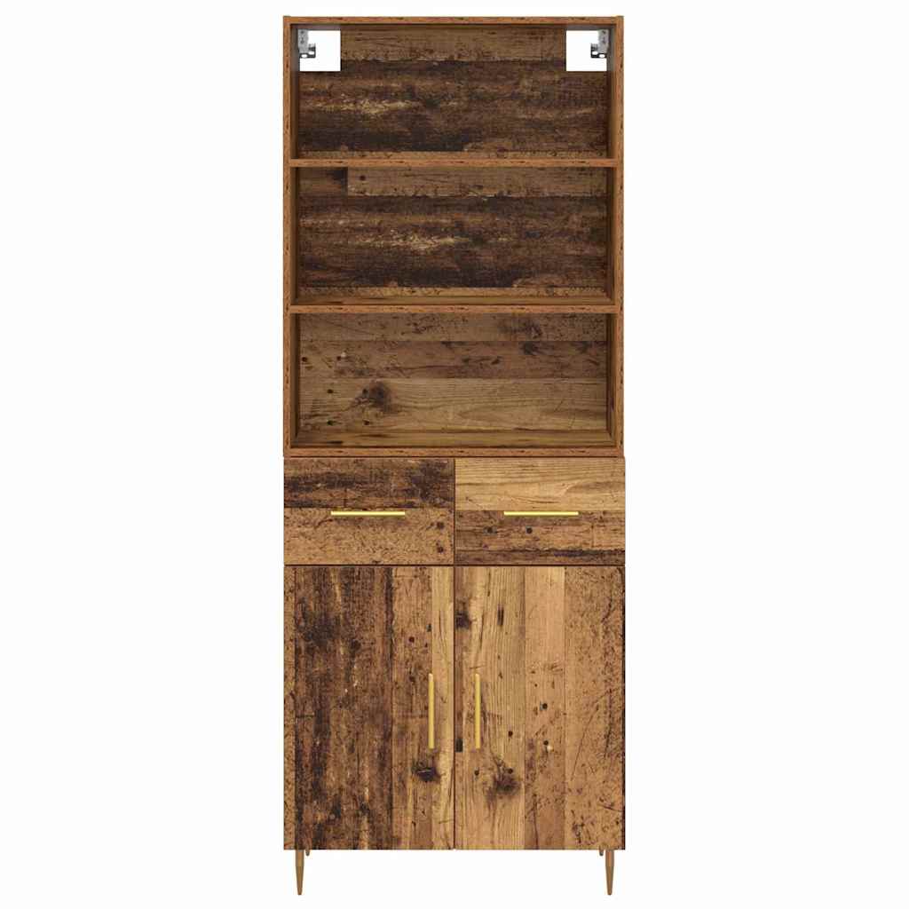 Highboard Old Wood 69.5 x 34 x 180 cm Engineered Wood