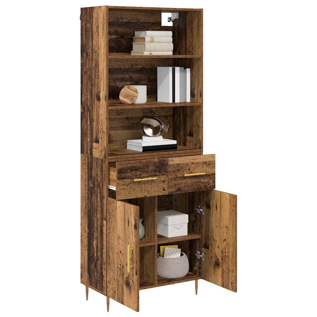 Highboard Old Wood 69.5 x 34 x 180 cm Engineered Wood