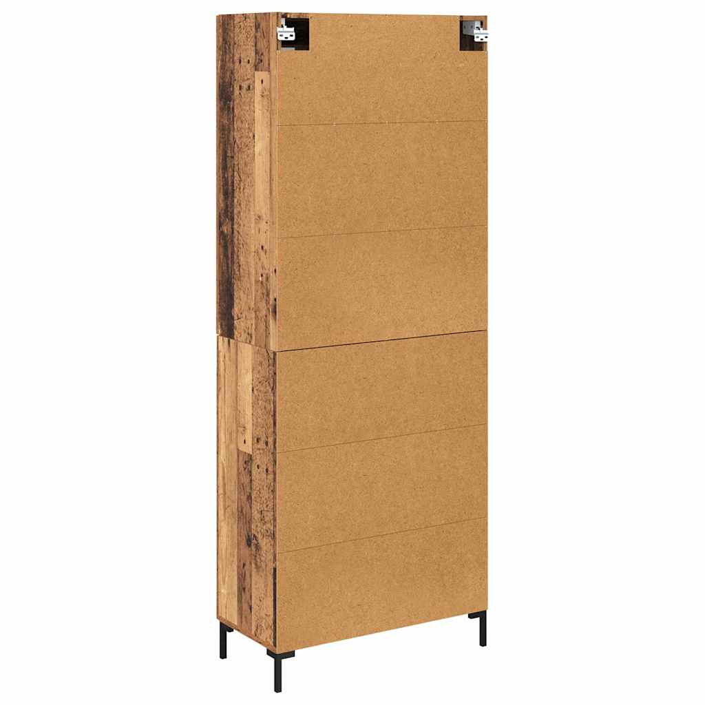 Highboard 2 pcs Old Wood Engineered Wood