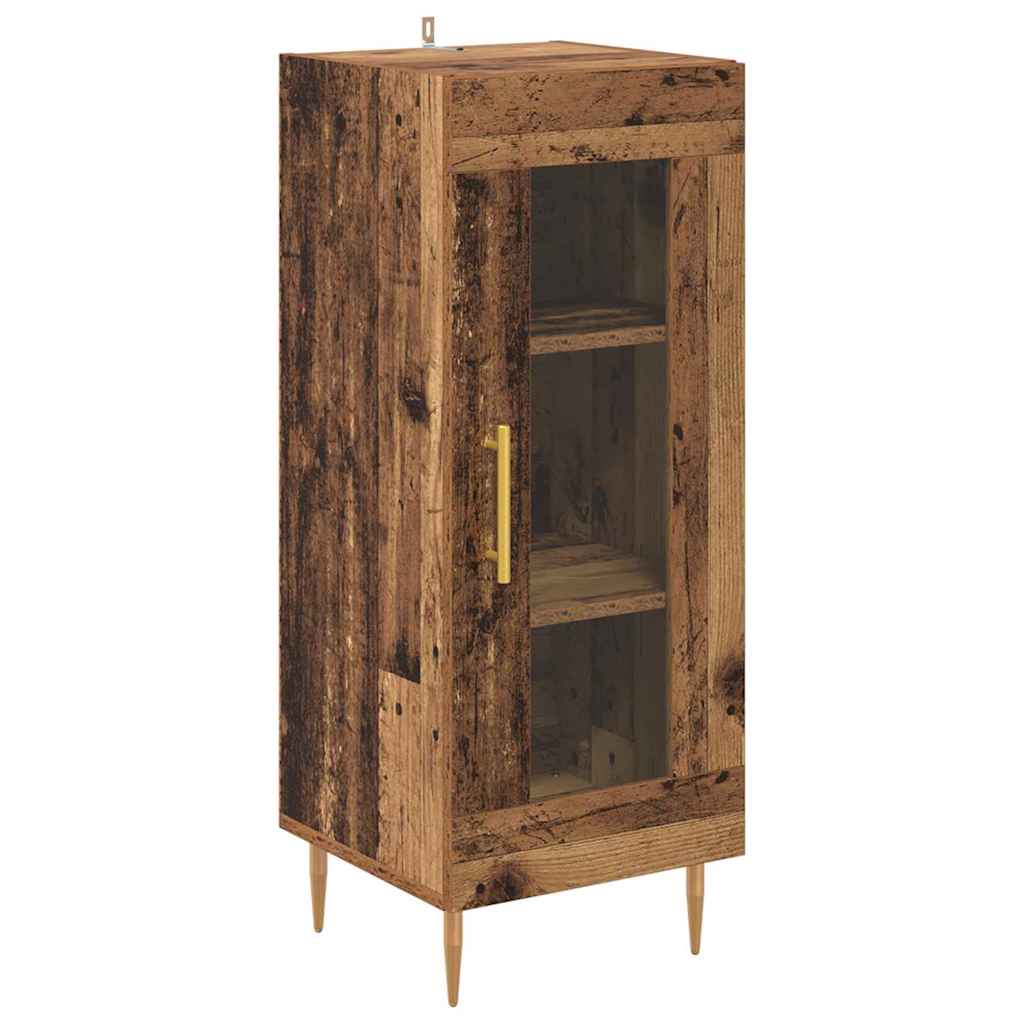 Highboard 2 pcs Old Wood Engineered Wood