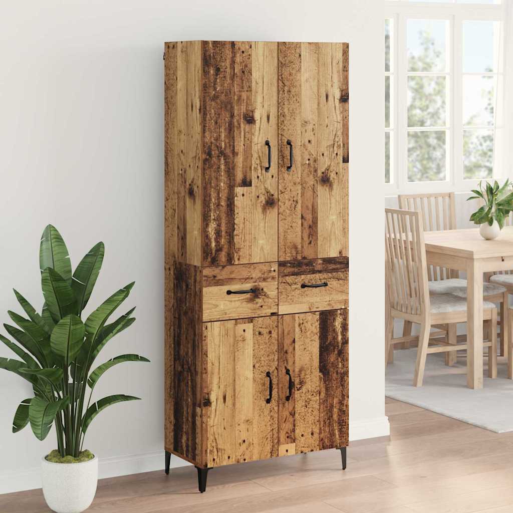 Highboard Old Wood 69.5 x 34 x 180 cm Engineered Wood