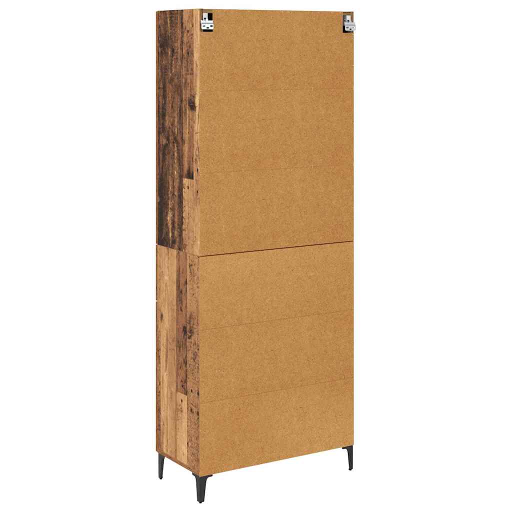 Highboard Old Wood 69.5 x 34 x 180 cm Engineered Wood
