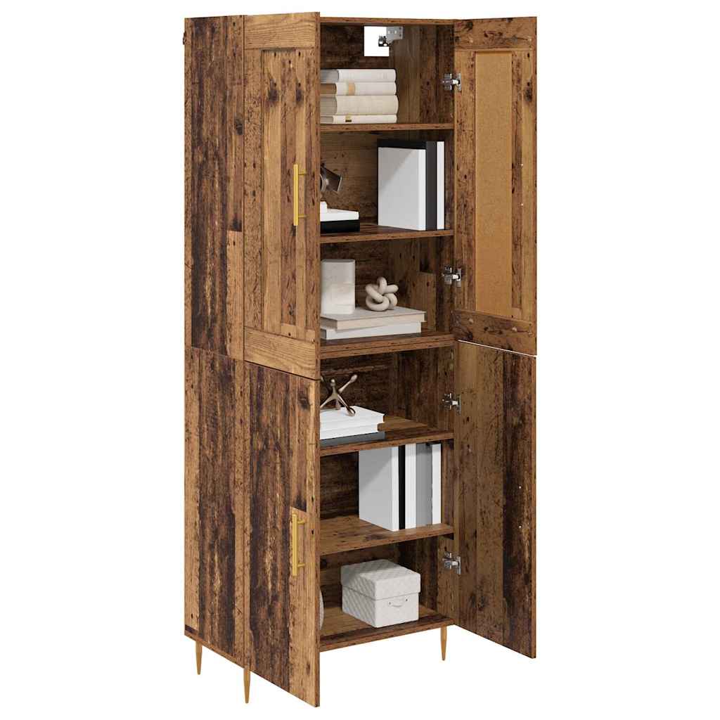 Highboard Old Wood 69.5 x 34 x 180 cm Engineered Wood