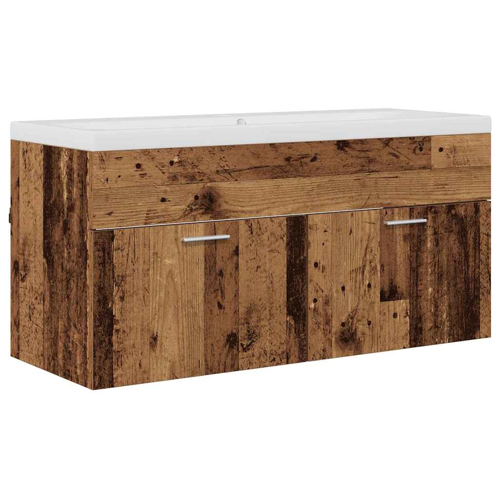 Bathroom Cabinet Old Wood 100 x 38.5 x 46 cm Engineered Wood
