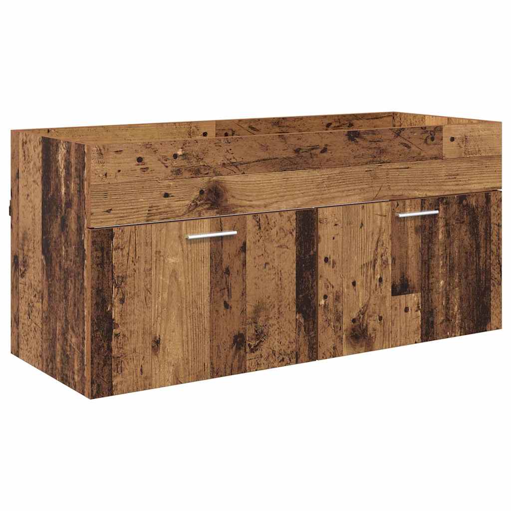 Bathroom Cabinet Old Wood 100 x 38.5 x 46 cm Engineered Wood