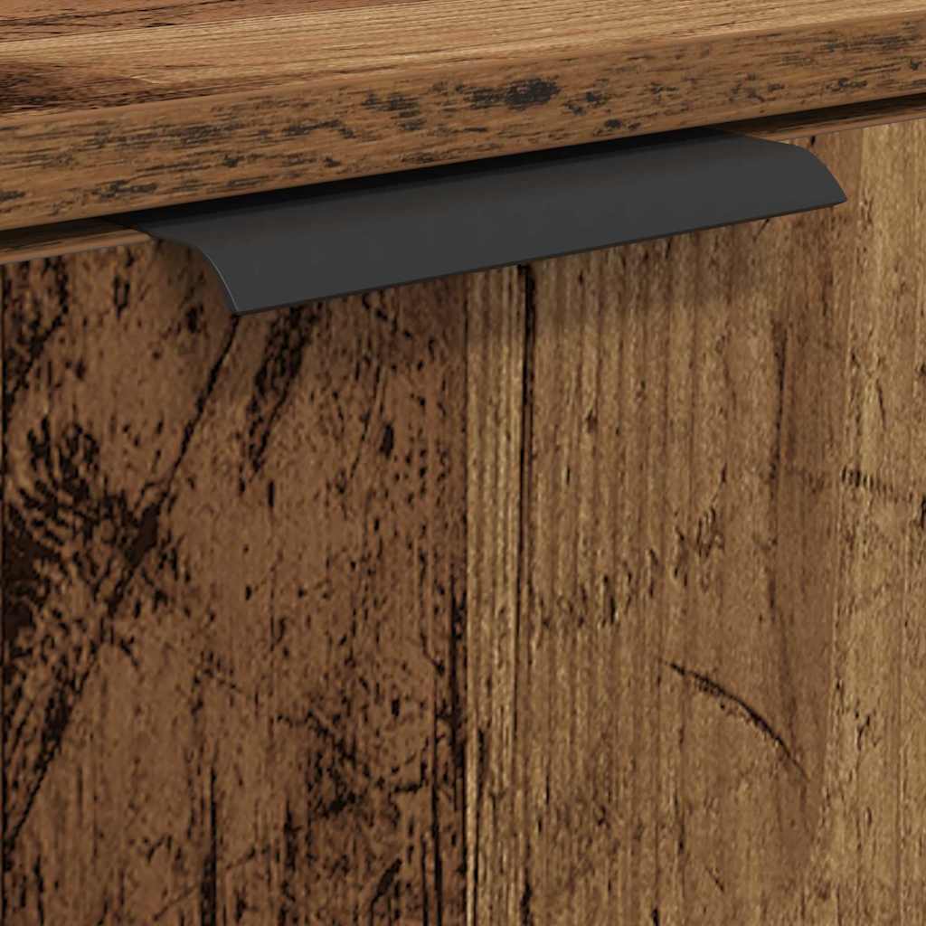Bathroom Cabinet Set with Shelf Old Wood Engineered Wood